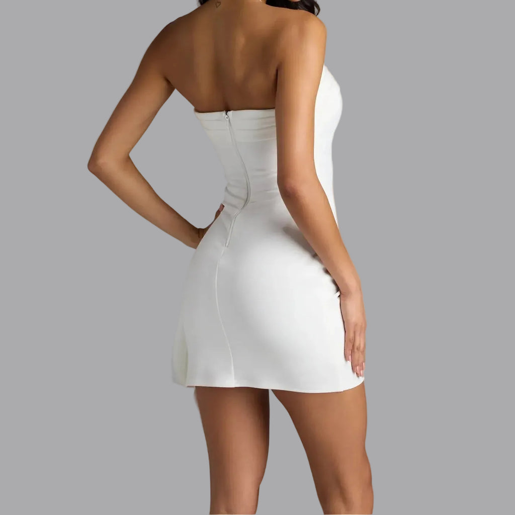 Dramatic Bodycon Mini Dress Back